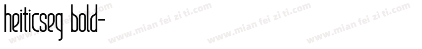 heiticseg bold字体转换